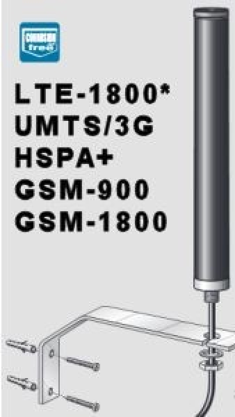 Robuste Stabantenne + 5m Kabel für LTE-1800 3G/UMTS/HSPA+ 2G/GSM/EDGE